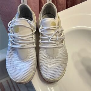 White Mesh Athletic Sneakers